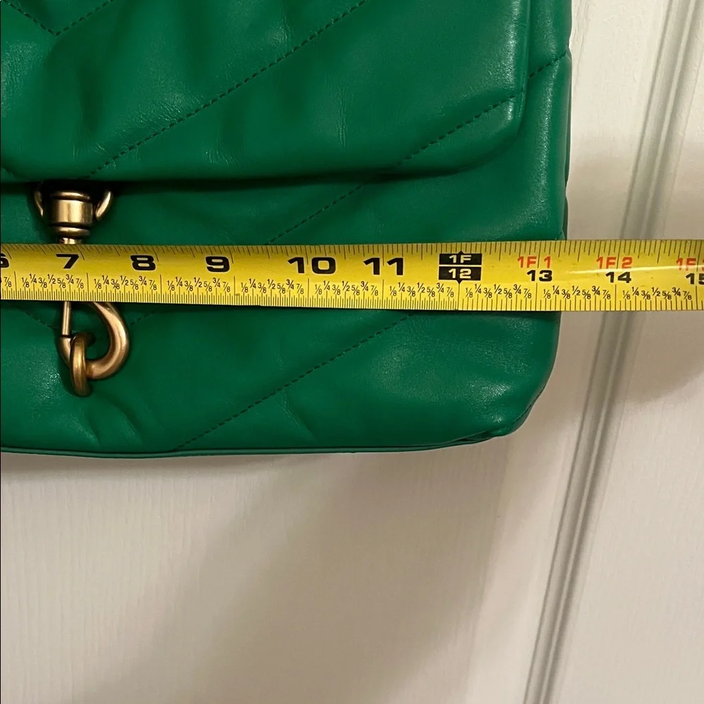 Rebecca Minkoff Emerald Quilted Shoulder Bag with Gold Chain - Picture 14 of 15